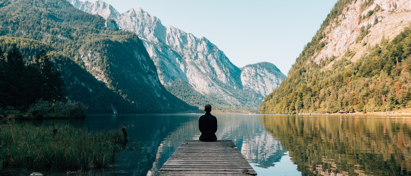 Person practicing mindfulness