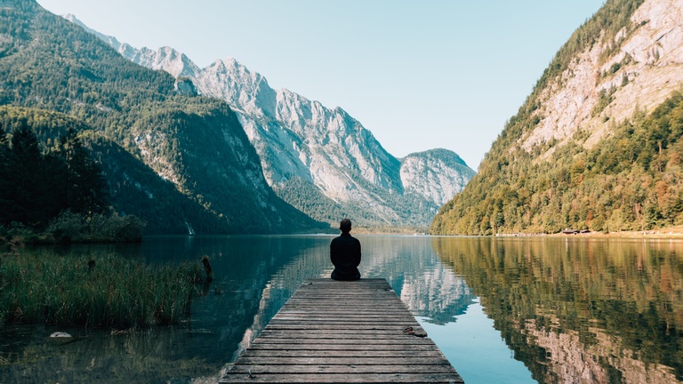 Person practicing mindfulness